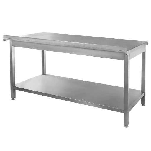 STÓŁ GASTRONOMICZNY z PÓŁKĄ roboczy ze stali nierdzewnej 180x70 cm SPAWANY
