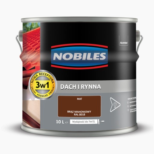 Nobiles Roof and Gutter Mahogany Brown Matte 10л.