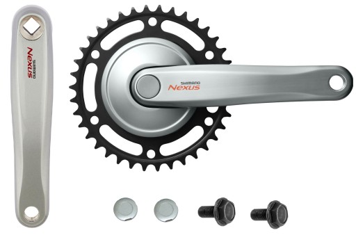 SHIMANO NEXUS fc-c6000 38t, 1-скоростная рукоятка 170 мм серебро
