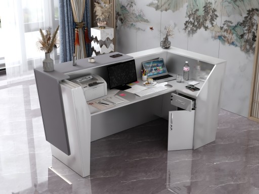 Стойка ресепшн R37 220х110см светодиоды