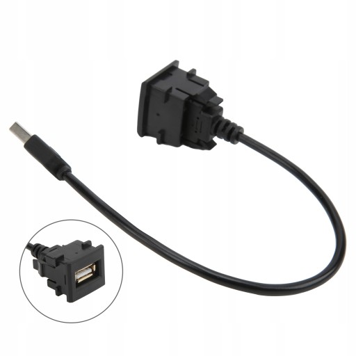 Przedłużenie gniazda USB z męskiego na żeńskie