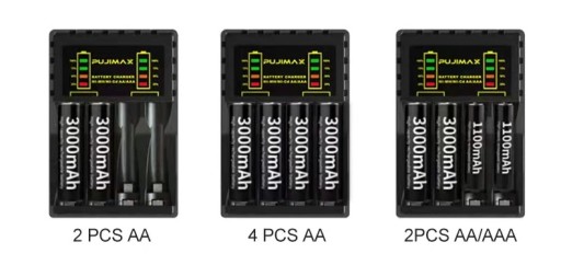 ЗАРЯДНОЕ УСТРОЙСТВО ДЛЯ БАТАРЕЙ AA ​​AAA USB-C MICRO GREEN CELL