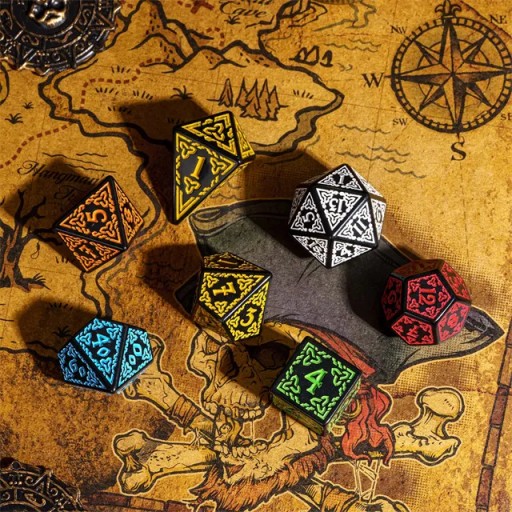 MANANNAN MAC LIR - BÓG MORZA ZESTAW 7 KOŚCI KOSTEK RPG