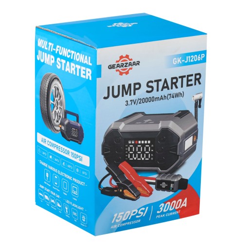МОЩНЫЙ ПУСКОВОЙ СТАРТЕР 3000A POWERBANK BOOSTER 16V 20000mah