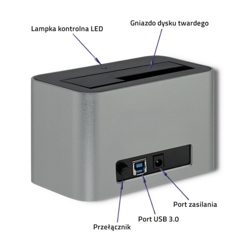 Док-станция Qoltec HDD/SSD SATA USB 3.0