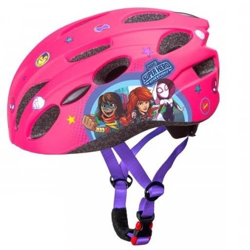 KASK ROWEROWY DZIECIĘCY NA ROLKI AVENGERS Różowy
