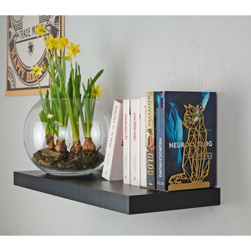 Золотая подставка для книг LOFT CAT, красивое оформление.