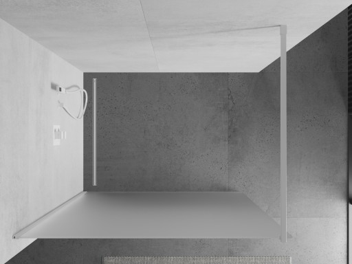 MEXEN KYOTO ДУШЕВАЯ СТЕНКА 90 x 200 CM БЕЛЫЙ МОРОЗ стекло 8 мм