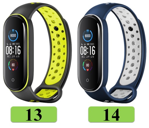 РЕМЕШОК-БРАСЛЕТ ДЛЯ XIAOMI MI BAND 5/6/7 21 МЕГА ЦВЕТ