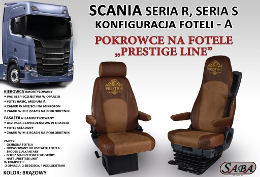 Чехлы на сиденья PRESTIGE LINE SCANIA R, S SERIES