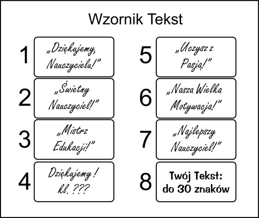 Drewniany Brelok do kluczy - Dzień Nauczyciela / Zakończenie Roku