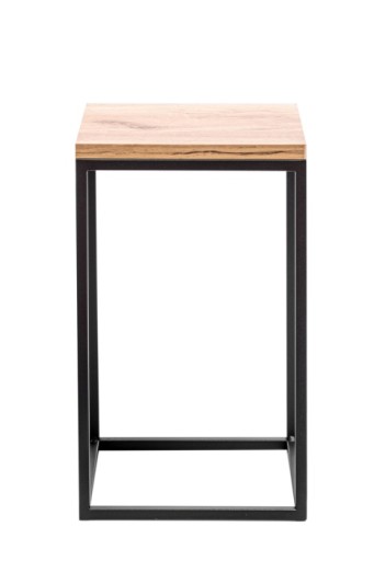 STOJĄCY METALOWY KWIETNIK LOFT STOJAK NA KWIATY -CZARNY DĄB CRAFT