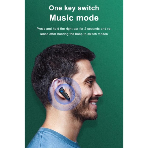 Беспроводные наушники Bluetooth, спортивная игровая гарнитура с мини-микрофоном-вкладышем