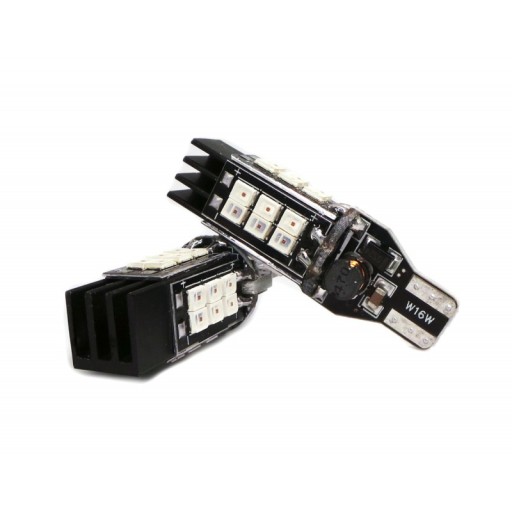 Светодиод W16W T15 12V-24V 19W Canbus Red B. Mocna