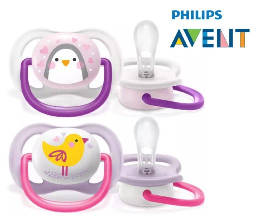 PHILIPS AVENT 2 пустышки ULTRA AIR 0–6 мес ДЫШАЩАЯ + СТЕРИЛИЗУЕМЫЙ ФУТЛЯР
