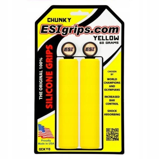 Велосипедные ручки из массивного пенопласта ESI GRIPS — серые