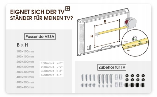STOJAK POD TELEWIZOR 23-60 CALI 40KG VESA KÓŁKA