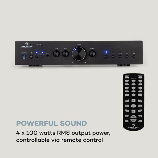 Hi-Fi усилитель AV2-CD608BT, 4 × 100 Вт RMS, BT