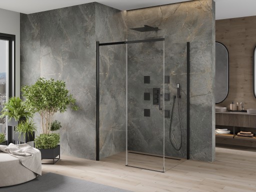 MEXEN OMEGA ДУШЕВАЯ КАБИНА 150 x 100 см ЧЕРНАЯ