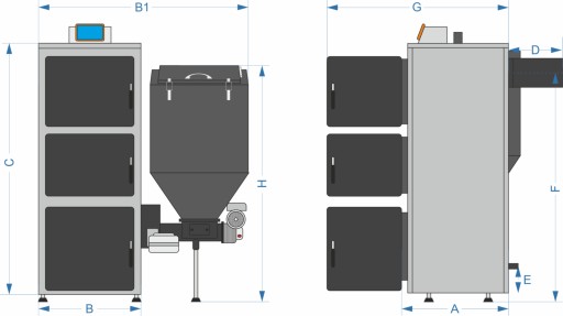 Kocioł piec 19kw DRAGON TECHNIX PEL LUX sv300 pellet WIFI 5klasa dotacja