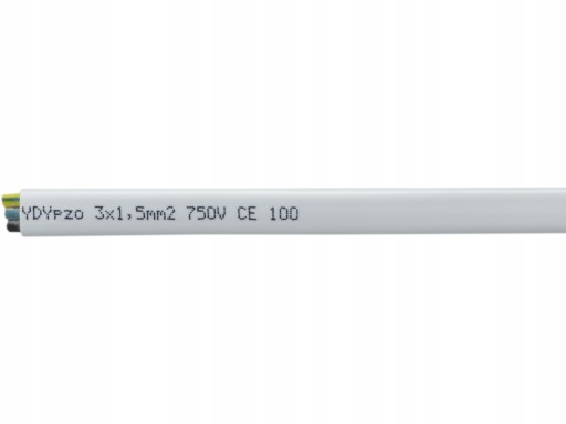 Кабель YDYp 3x1.5 NKT 450/750V FLAT ELECTRIC INSTALLATION CABLE 1M