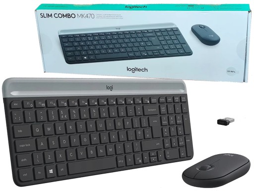 Набор беспроводной клавиатуры и мыши Logitech MK470 для компьютера 920-009204