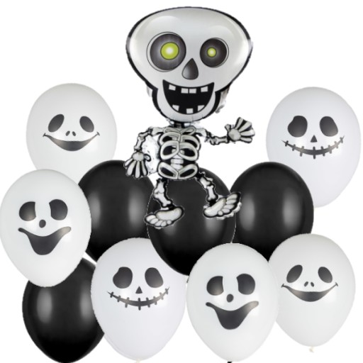 Zestaw dekoracja HALLOWEEN kościotrup