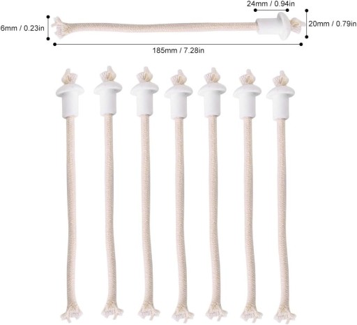 Knot ceramiczny, 7 szt. Knoty do lamp, uchwyty