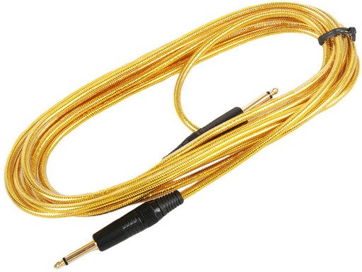 ROCKCABLE Kabel instrumentalny 5m złoty