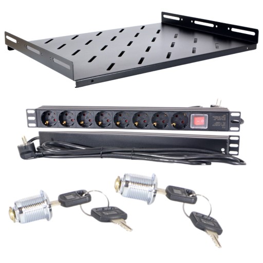 СТЕЧНОЙ ШКАФ 6U 19 ДЮЙМОВ 600X600 ПОДВЕСНОЙ ДЛЯ СБОРКИ + полка + удлинитель.