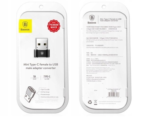 АДАПТЕР, КОНВЕРТЕР USB-C НА USB BASEUS