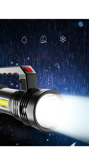 LATARKA SZPERACZ AKUMULATOROWA T6 LEDCOB USB SOLAR