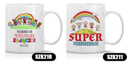KUBEK dla PRZEDSZKOLAKA do Szkoły Prezent Wzory