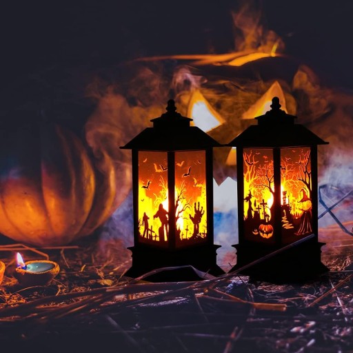 Светящиеся светодиодные свечи LANTERN для украшения ХЭЛЛОУИНА
