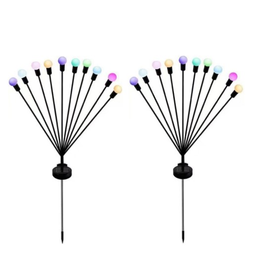 2 шаровых садовых светильника Firefly Swing 10LED на солнечных батареях