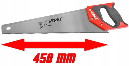 PIŁA RĘCZNA PŁATNICA DO DREWNA PIŁKA 450mm VERKE