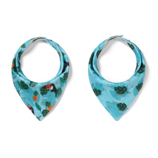 BABYONO BIB, ШАРФ ДВУСТОРОННИЙ С ДАВЛЕНИЕМ, 2в1, РЕГУЛИРУЕМЫЙ, ХЛОПОК 2 шт.