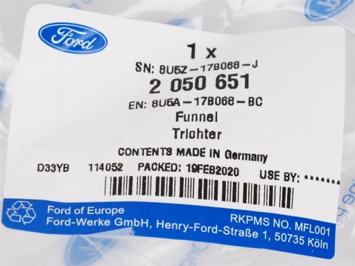 ТОПЛИВОЗАПРАВОЧНАЯ КАМЕРА FORD DIESEL EASY FUEL OE