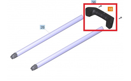 Uchwyt górny, rączka do myjek KARCHER K 4 K 5 9.002-447.0