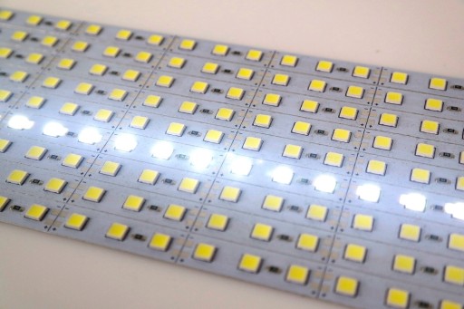 Светодиодная лента 5054 алюминий натуральный 72LED 20Вт 50см