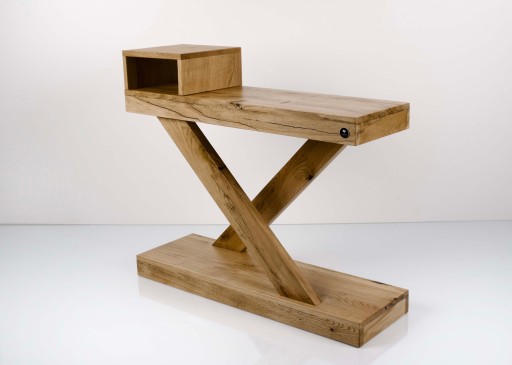 KONSOLA Dębowa Loft DREWNO LITE 105 cm SKD-240