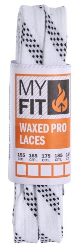 Шнурки для роликовых коньков Powerslide WAXED LACES, вощеные, белые - 160см