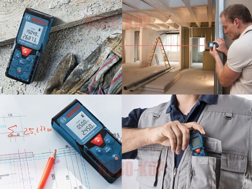 Лазерный дальномер BOSCH GLM 40, дальность 40м.