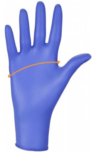 RĘKAWICE NITRYLOWE BEZPUDROWE JEDNORAZOWE NITRYLEX BASIC DARK BLUE M 100Szt