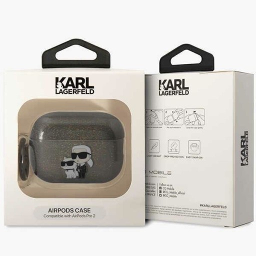 Чехол Karl Lagerfeld для Airpods Pro 2 черный