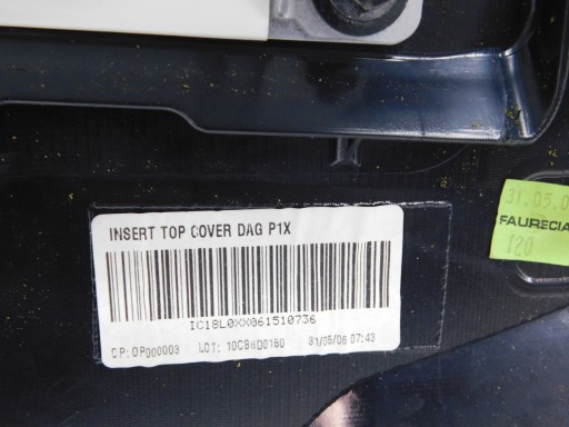 Подушки КОНСОЛИ Volvo C30 S40 II V50 04-12