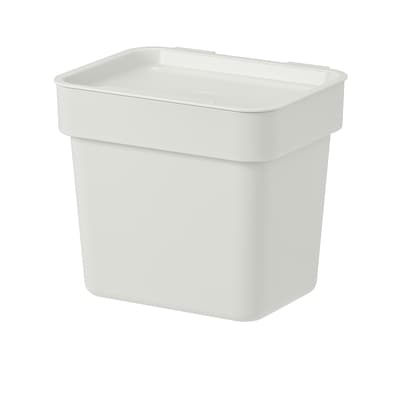 МУСОРНИЦА с крышкой, светло-серый 3л IKEA