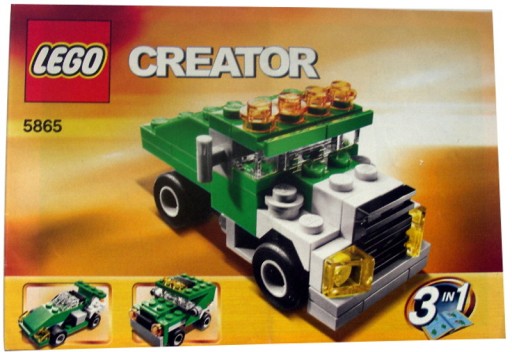 LEGO Creator 3 в 1 ИНСТРУКЦИЯ для мини-самосвала 5865