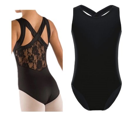 Premium Body Gimnastyczne Balet Taniec Czarne 146/152