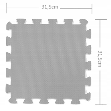 FOAM PUZZLE FOAM MAT пазлы для детей на пол 12 EL 90x120 ТОЛЩ.
